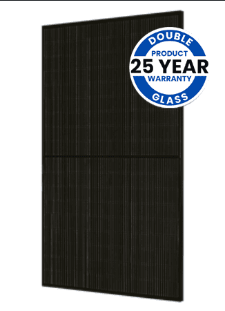 430W N-type, dubbel glas bifaciaal LB, 54 cellen, All Black, MC4