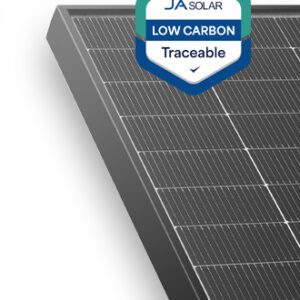 460W N-type, dubbel glas bifaciaal LB Traceable  Low Carbon, 54 cellen, zwart frame, MC4-EVO2