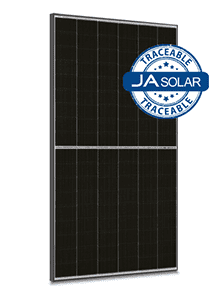 460W N-type, dubbel glas bifaciaal LB Traceable , 54 cellen, zwart frame, MC4-EVO2